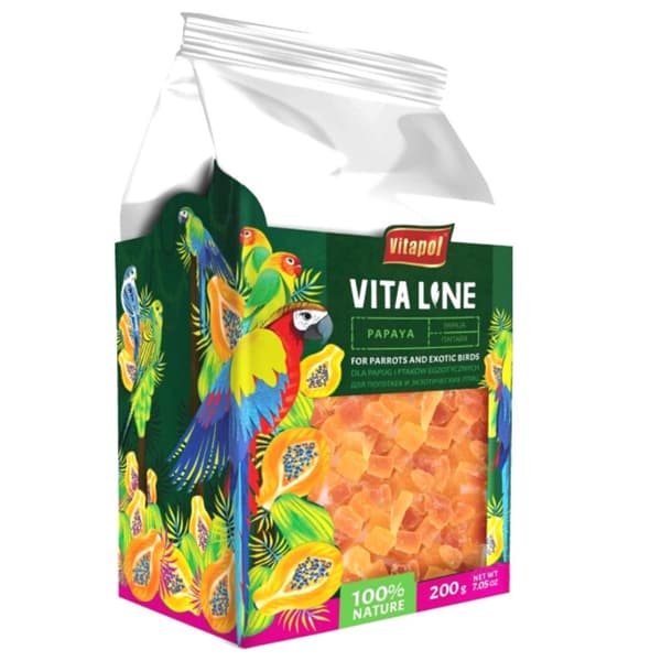 Vitapol VITALINE - Papaija kaikille papukaijoille 200g