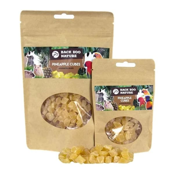 Zoo Nature - Torkade ananasbitar för papegojor 250g