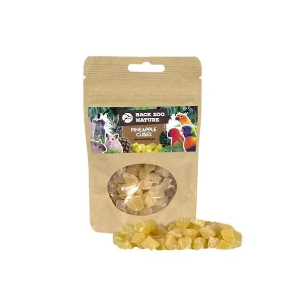Zoo Nature - Torkade ananasbitar för papegojor 250g