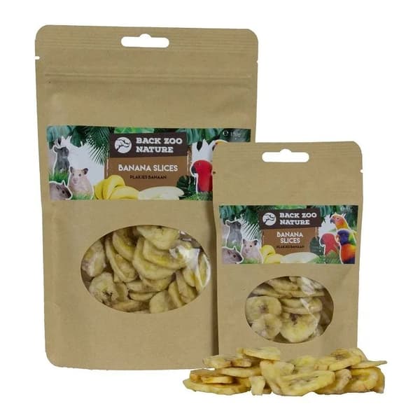 Zoo Nature - Torkade bananbitar för papegojor 35g
