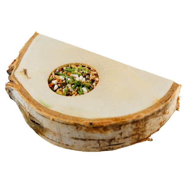 Halvmåne med frön - för alla papegojor