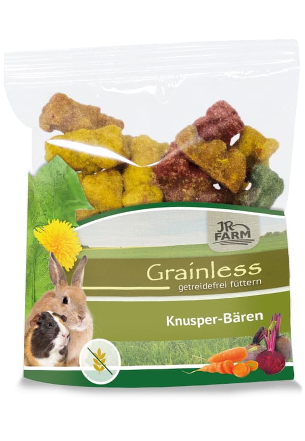 JR FARM Crispy Bears - snacks för alla papegojor 30g