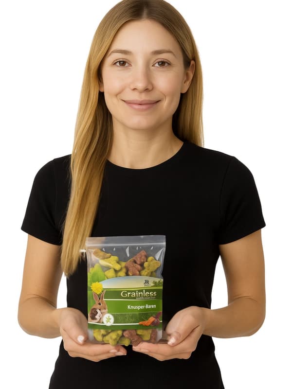 JR FARM Crispy Bears - snacks för alla papegojor 30g
