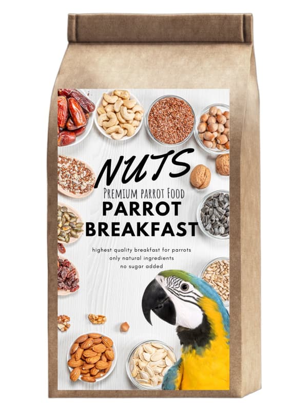 HOT NUTS Papukaija-aamiainen | Papukaija-aamiainen tai -päivällinen | Lämmintä ruokaa papukaijoille 100 g