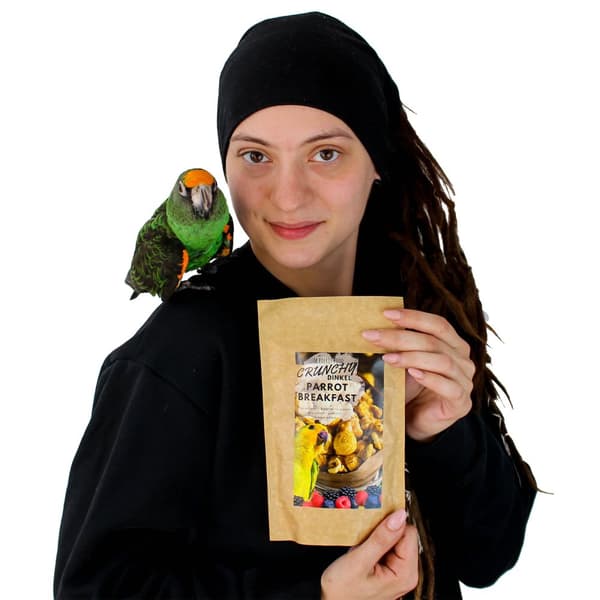 Crunchy Dinkel Parrot Breakfast - Papukaijan aamiainen tai lounasruoka, kuuma tai kylmä, kaikille papukaijoille, 100g