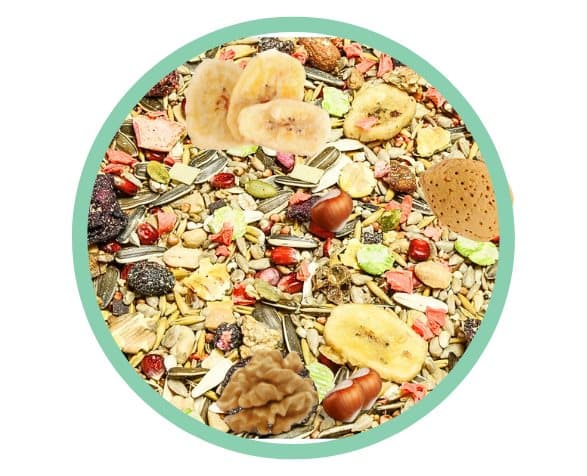 Premium papegojfoder - Ara papegojblandning - foder för aror och kakaduor 1 kg
