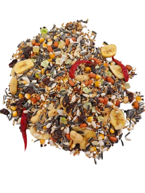 Premium papegojfoder - Exotisk papegojblandning - en blandning av exotiska frukter för stora papegojor 1 kg