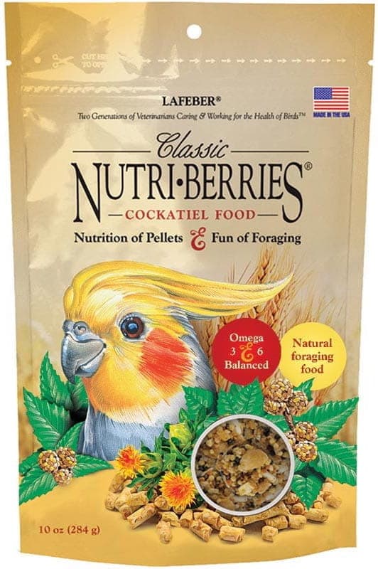 Lafeber NutriBerries Classic -kakaduille - Pallonmuotoinen ruoka pienille ja keskikokoisille papukaijoille