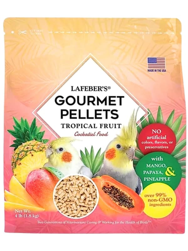 Lafeber Gourmet Pellets - Tropisk frukt - Nymfparakit - Balanserat foder: fruktgranulat för nymfparakiter 1,81 kg Lafeber Gourmet Pellets - Tropisk frukt - Nymfparakit - Balanserat foder: fruktgranulat för nymfparakiter 1,81 kg