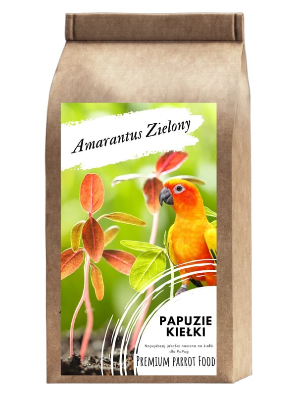 Premium papukaijanruoka | Vihreä amarantti | Siemenet idän kasvuun | papukaijoille 50 g
