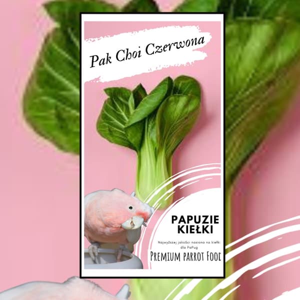 Premium papukaijanruoka | Pak Choi Red | Siemenet ituja varten | papukaijoille 50 g