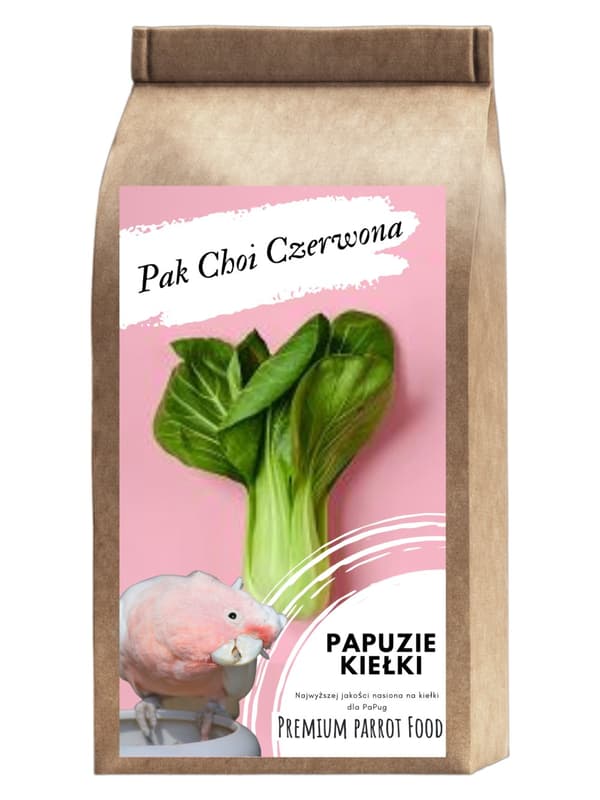 Premium papukaijanruoka | Pak Choi Red | Siemenet ituja varten | papukaijoille 50 g