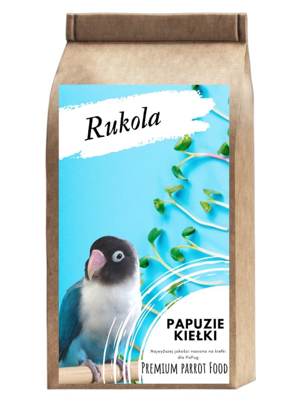 Premium papegojfoder | Rucola | Frön för groddar | för papegojor 50g