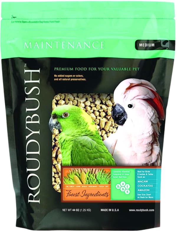 RoudyBush Maintenance Medium 0.23 kg - Rae suurille papukaijoille