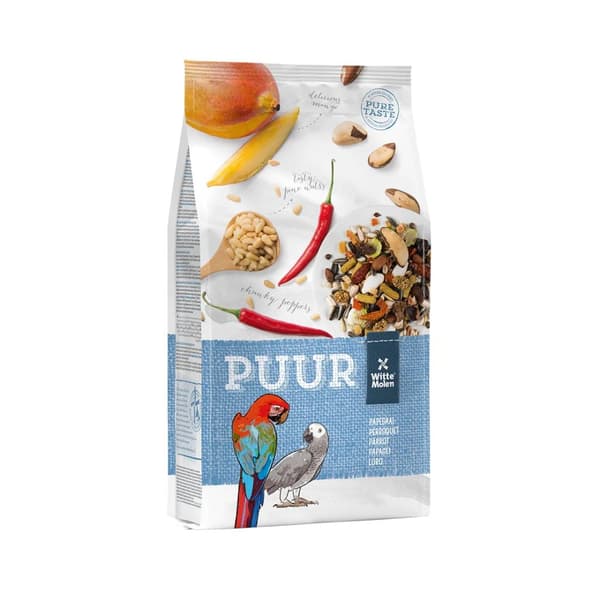 WITTE MOLEN PUUR PARROT 2kg | ruoka aroille, harmaille papukaijoille, amatsoneille ja muille suurille papukaijoille