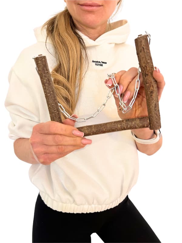 Naturlig Hazel Swing - för medelstora papegojor