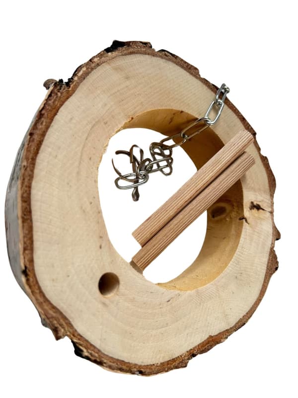 Pyöreä keinu orsilla - pienille papukaijoille