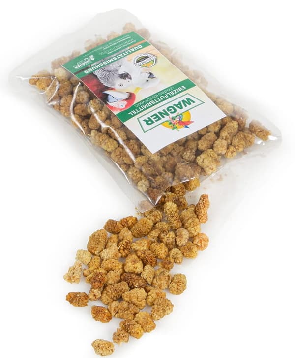Wagner's - Torkade mullbär för alla papegojor 100g
