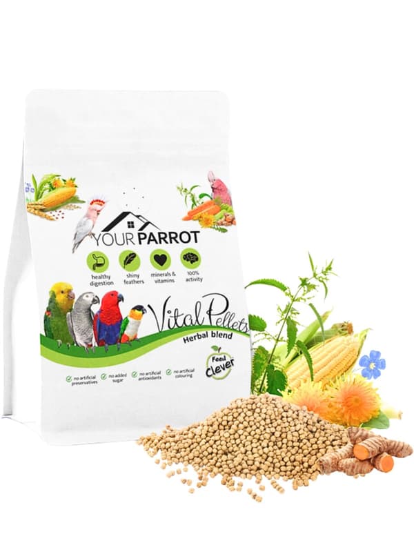 Din papegoja - Vital Pellets örtblandning - granulat för medelstora och stora 3 kg