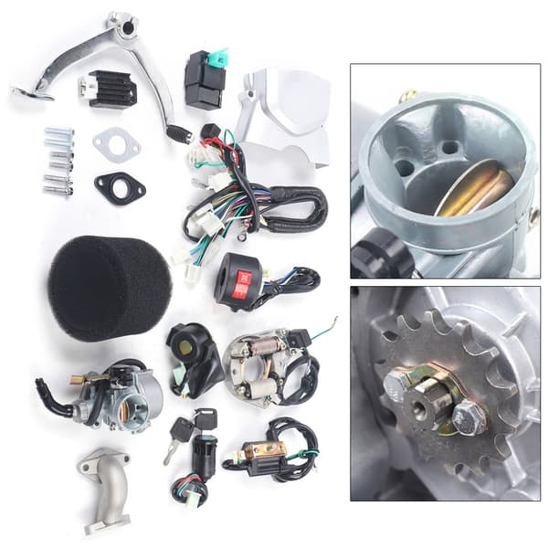 4-taktsmotor, 125CC slagvolumen, 5,5KW effektudgang, fremad-neutral-bagud transmission