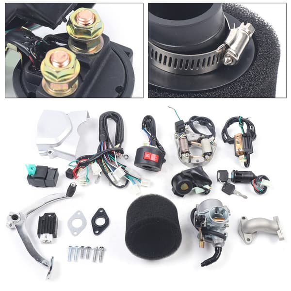 4-taktsmotor, 125CC slagvolumen, 5,5KW effektudgang, fremad-neutral-bagud transmission