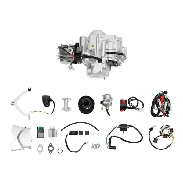 4-taktsmotor, 125CC slagvolumen, 5,5KW effektudgang, fremad-neutral-bagud transmission