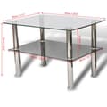 Miniatyrbillede 5 af 7: vidaXL sofabord 2 niveauer glas
