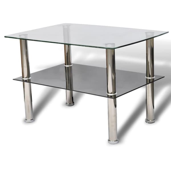 vidaXL sofabord 2 niveauer glas