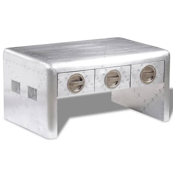 vidaXL sofabord med 3 skuffer vintage flyverstil