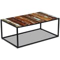 Miniatyrbillede 3 af 8: vidaXL sofabord 100x60x40 cm massivt genbrugstræ
