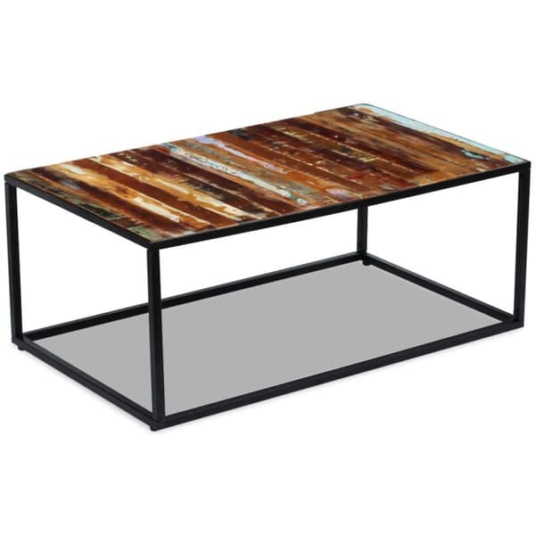 vidaXL sofabord 100x60x40 cm massivt genbrugstræ