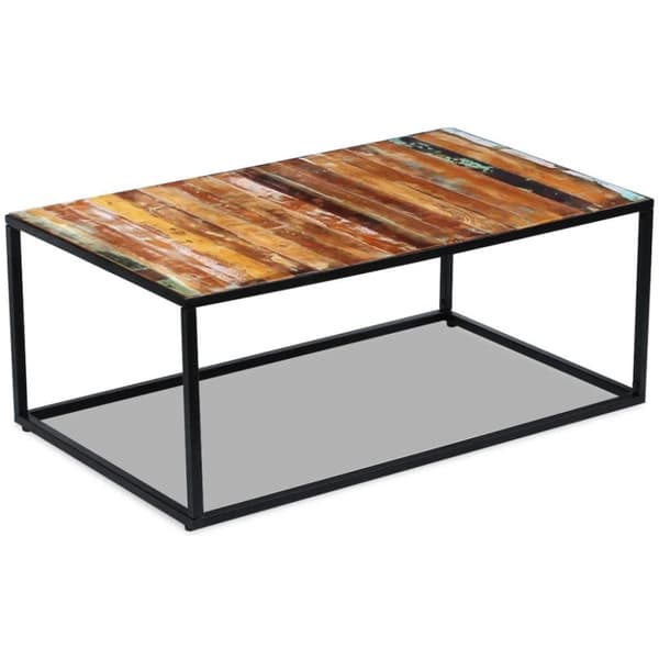 vidaXL sofabord 100x60x40 cm massivt genbrugstræ