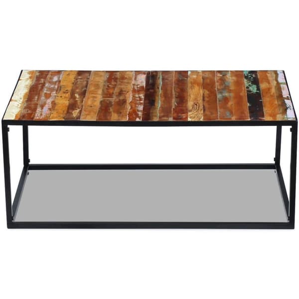 vidaXL sofabord 100x60x40 cm massivt genbrugstræ