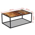 Miniatyrbillede 8 af 8: vidaXL sofabord 100x60x40 cm massivt genbrugstræ