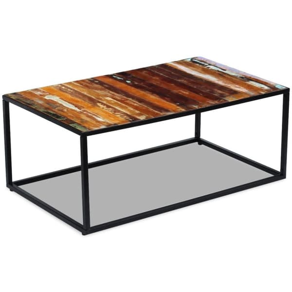 vidaXL sofabord 100x60x40 cm massivt genbrugstræ