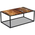 Miniatyrbillede 1 af 8: vidaXL sofabord 100x60x40 cm massivt genbrugstræ