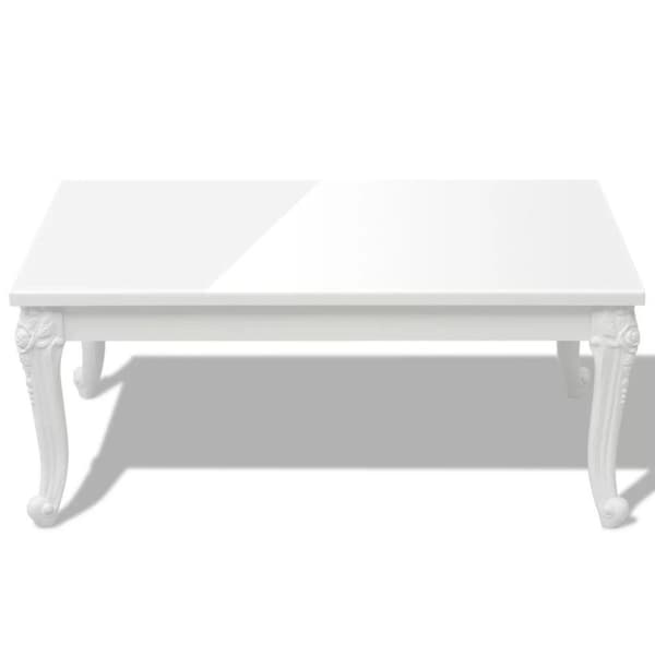 vidaXL Sofabord 100x60x42 cm høyglans hvit change2