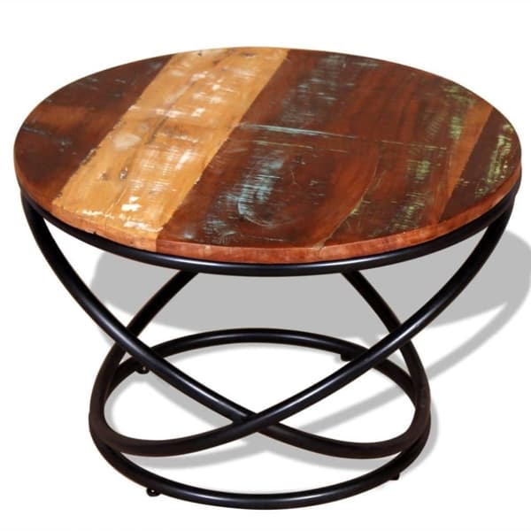 vidaXL sofabord 60x60x40 cm massivt genbrugstræ