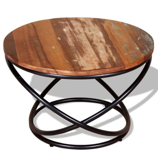 vidaXL sofabord 60x60x40 cm massivt genbrugstræ