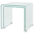 Miniatyrbilde 3 av 6: vidaXL Todelt settbord i temperert glass klar