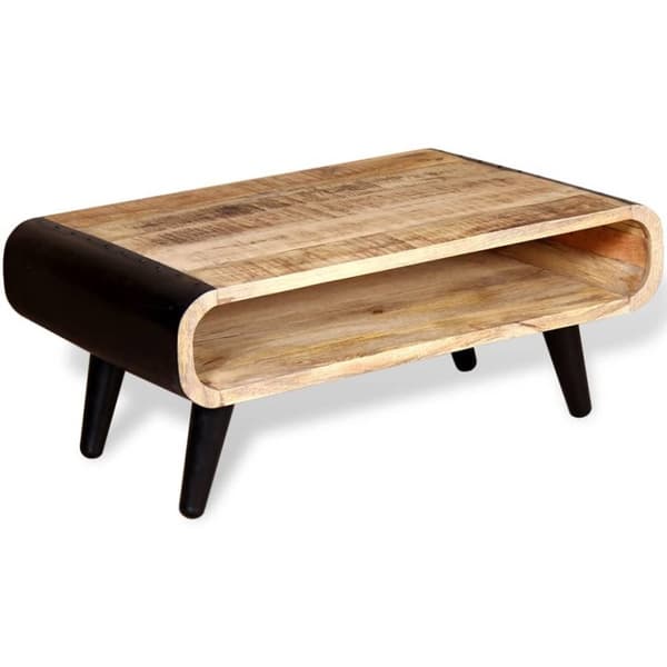 vidaXL Soffbord grovt mangoträ 90x55x39 cm