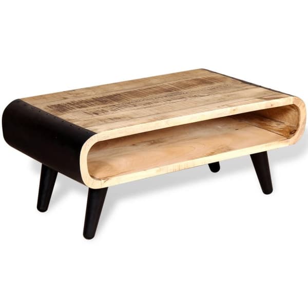 vidaXL Soffbord grovt mangoträ 90x55x39 cm