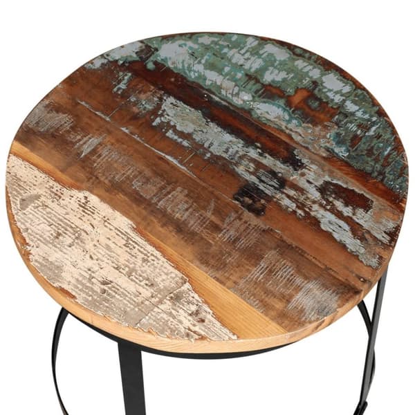 vidaXL Salongbord i gjenvunnet tre 2 stk 40 cm / 50 cm