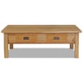 Miniatyrbillede 2 af 7: vidaXL sofabord 100x60x35 cm massivt teaktræ