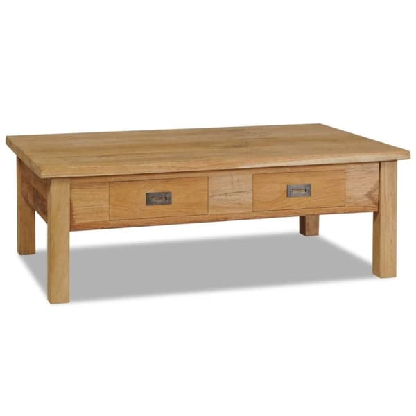 vidaXL sofabord 100x60x35 cm massivt teaktræ