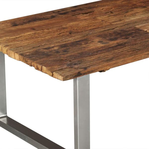 vidaXL sofabord i massivt genbrugstræ 100 x 60 x 38 cm