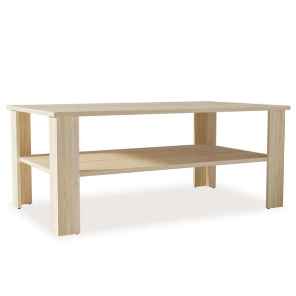 vidaXL Soffbord spånskiva 100x59x42 cm ek