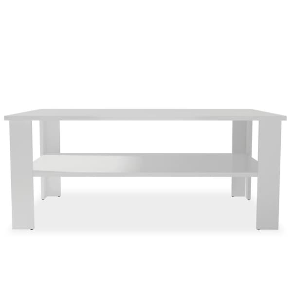 vidaXL sofabord 100x59x42 cm konstrueret træ hvid