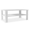 Miniatyrbillede 1 af 8: vidaXL sofabord 100x59x42 cm konstrueret træ hvid