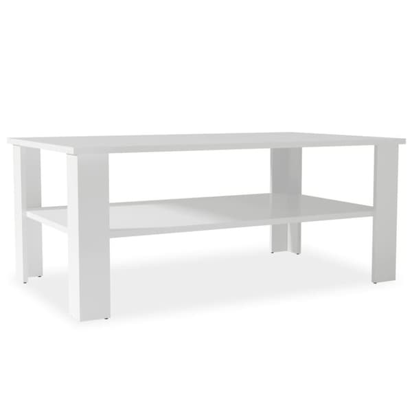 vidaXL sofabord 100x59x42 cm konstrueret træ hvid